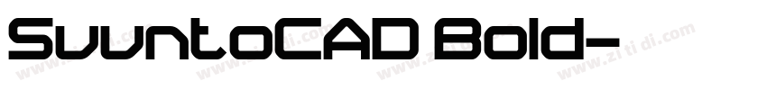 SuuntoCAD Bold字体转换